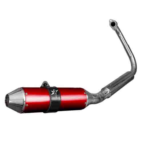 ESCAPE MOTO HONDA TWISTER CBX 250CC ST3 STYLE ROJO PAOLUCCI (EM250CBX33-SRO)