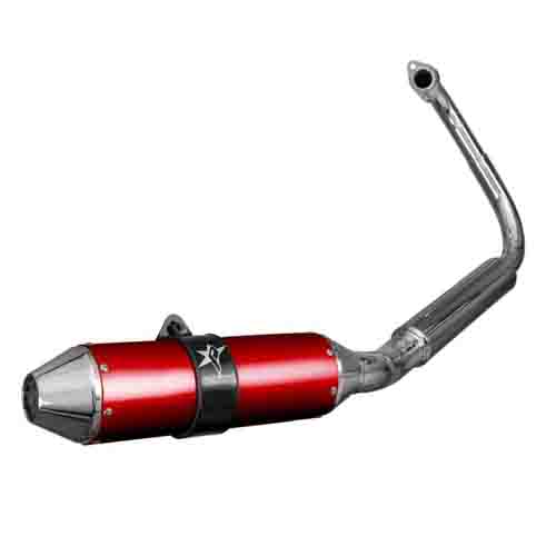 ESCAPE MOTO HONDA NEW TWISTER CB 250CC ST3 STYLE ROJO PAOLUCCI (EM250NEWCB33-SRO)
