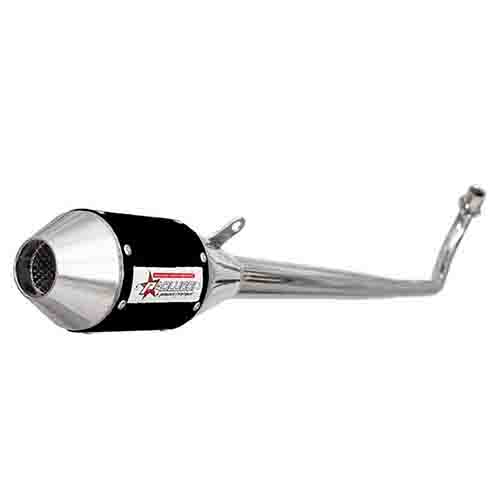 ESCAPE MOTO HONDA WAVE S 110CC ST2 STYLE NEGRO PAOLUCCI (EM110WAVES23-SNE)