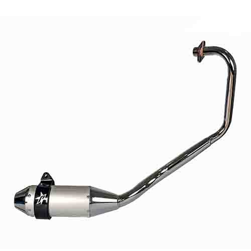 ESCAPE MOTO HONDA CB 125F ST3 ALUMINIO GRIS PAOLUCCI (EM125HCBF33-SGR)