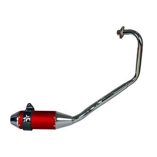 ESCAPE MOTO HONDA CB 125F ST3 ALUMINIO ROJO PAOLUCCI (EM125HCBF33-SRO)