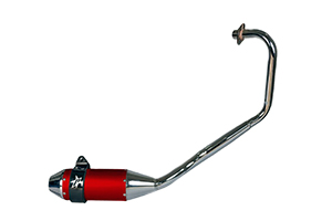 ESCAPE MOTO HONDA CB 125F ST3 ALUMINIO ROJO PAOLUCCI (EM125HCBF33-SRO)