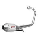 ESCAPE MOTO HONDA CG TITAN 150CC (LIBRE+200) ST2 STYLE GRIS PAOLUCCI (EM150CG23-C+200GR)