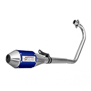 ESCAPE ZANELLA RX 150CC ST2 INOX STYLE AZUL PAOLUCCI (EM150RX24-AZ)