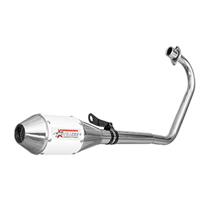 ESCAPE ZANELLA RX 150CC ST2 INOX STYLE BLANCO PAOLUCCI (EM150RX24-BL)