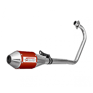 ESCAPE ZANELLA RX 150CC ST3 INOX STYLE ROJO PAOLUCCI (EM150RX34-RO)