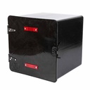 CAJA PARA DELIVERY SUPER 41X41X41 C/1 ESTANTE NEGRA PLASTICA VC (586)