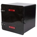 CAJA PARA DELIVERY SUPER 41X41X41 C/1 ESTANTE NEGRA PLASTICA VC (586)