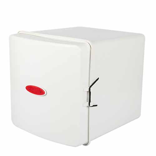 CAJA PARA DELIVERY SUPER 41X41X41 C/1 ESTANTE BLANCA PLASTICA VC (589)