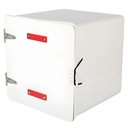CAJA PARA DELIVERY SUPER 41X41X41 C/1 ESTANTE BLANCA PLASTICA VC (589)