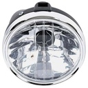 FAROL DELANTERO YAMAHA YBR / OTRAS COMPLETO (ARO CROMADO) PLASTICA VC (810)