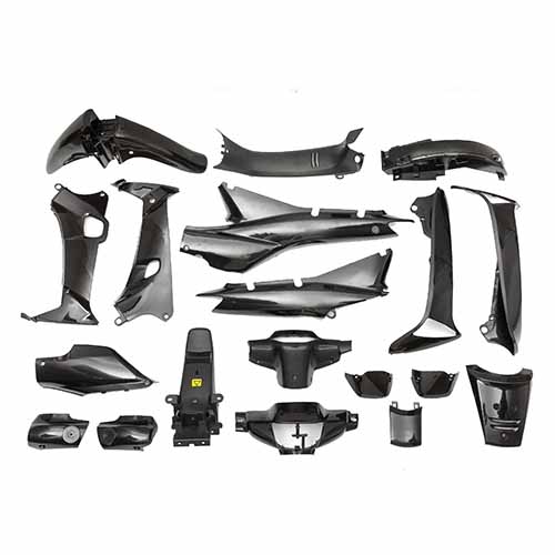 KIT CARENADO HONDA WAVE 110CC NEGRO 18 PZAS. 2006 AL 2002 PLASTICA VC (1085)