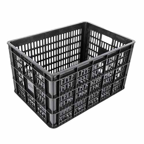 CANASTO PLASTICO 48X34X26  REFORZADO  MULTIUSO NEGRO PLASTICA VC (1109)