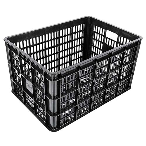 CANASTO PLASTICO 48X34X26  REFORZADO  MULTIUSO NEGRO PLASTICA VC (1109)