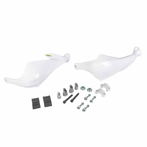 CUBRE MANOS COMPETICION BLANCO COMPL. C/KIT DE INSTALACION (JGO) Ø22 PLASTICA VC (761B)