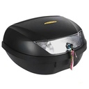 BAUL PORTA OBJETOS BIG-48 P/2 CASCOS 590X430X333 C/REFLECTIVO TRASERO CRISTAL PLASTICA VC (875C)