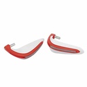 CUBRE MANOS OFF ROAD C/SPOILER ROJO/BLANCO (JGO) PLASTICA VC (1009)