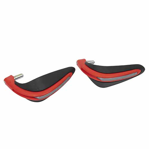 CUBRE MANOS OFF ROAD C/SPOILER ROJO/NEGRO (JGO) PLASTICA VC (1011)