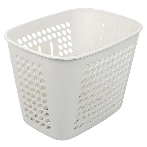 CANASTO UNIV. MODELO PASEO P/MOTO Y BICI BLANCO PLASTICA VC (671B)