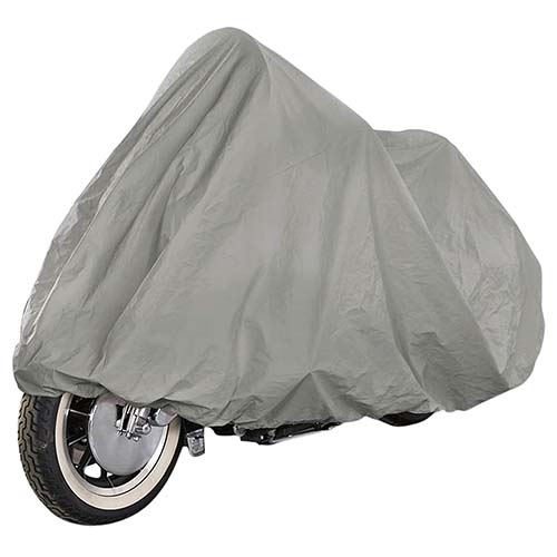 CUBRE MOTOS XL 230x95x135 WATER PROOF CON BOLSO PLASTICA VC (990)