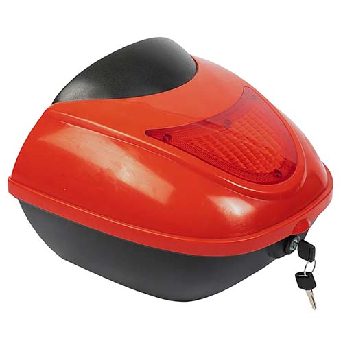 BAUL PORTA OBJETOS 12 LITROS UNIVERSAL ROJO PLASTICA VC (575R)