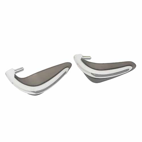 CUBRE MANOS OFF ROAD C/SPOILER BLANCO C/FUME (JGO) PLASTICA VC (1002)