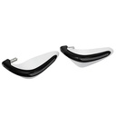 CUBRE MANOS OFF ROAD C/SPOILER NEGRO C/BLANCO (JGO) PLASTICA VC (1005)