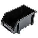 CAJON PLASTICO S 250X145X120MM P/ ARMAR ESTANTERIA NEGRO PLASTICA VC (786)