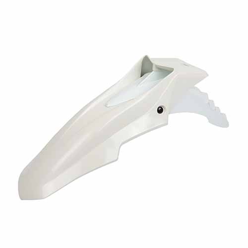 GUARDABARRO DELANTERO SUPERMOTO COMPLETO (2 PARTES) COLORES BLANCO/BLANCO PLASTICA VC (711)