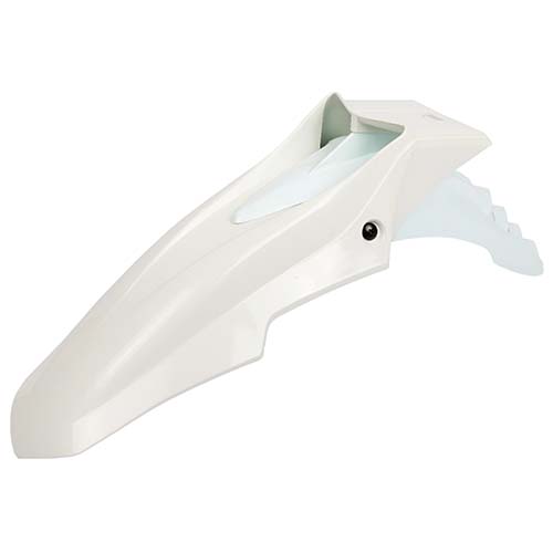 GUARDABARRO DELANTERO SUPERMOTO COMPLETO (2 PARTES) COLORES BLANCO/BLANCO PLASTICA VC (711)
