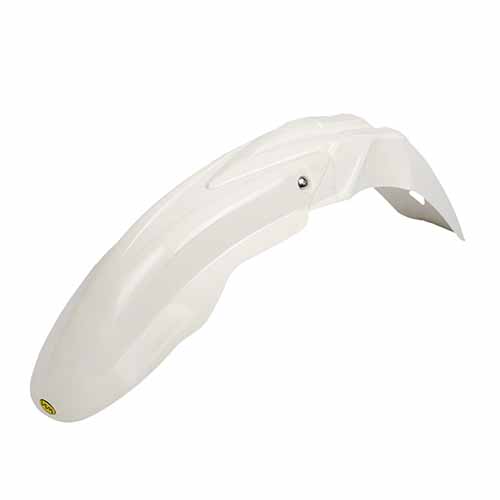 GUARDABARRO DELANTERO CROSS COMPLETO (2 PARTES) COLORES BLANCO/BLANCO PLASTICA VC (798)