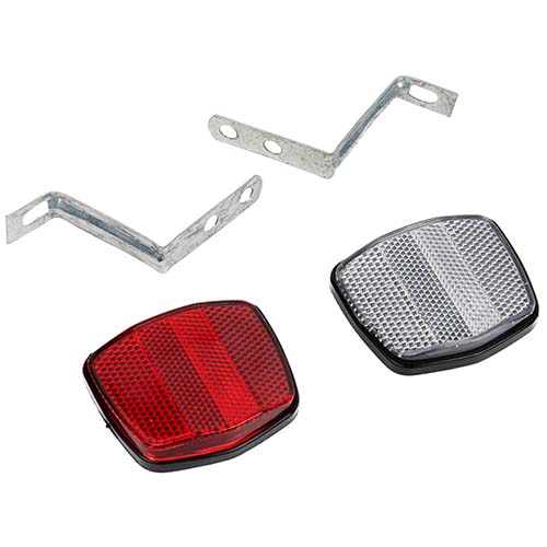 REFLECTOR PLAYEROS CON FLEJE DE CHAPA CRISTAL + ROJO PLASTICA VC (1063)