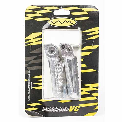 PEDALIN TRASERO RACING TEAM ALUMINIO MACIZO UNI. Ø6 JGO. PLASTICA VC (692)