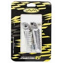 PEDALIN TRASERO RACING TEAM ALUMINIO MACIZO UNI. Ø6 JGO. PLASTICA VC (692)