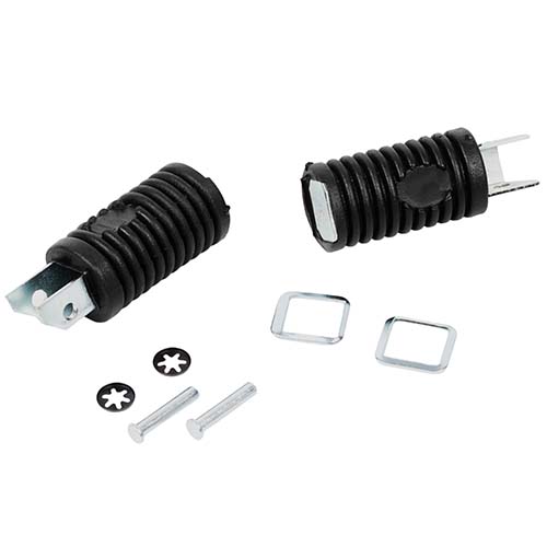 PEDALIN TRASERO SUZUKI AX100/ HONDA CG TORNADO/ OTRAS NEGRO JGO. PLASTICA VC (253)