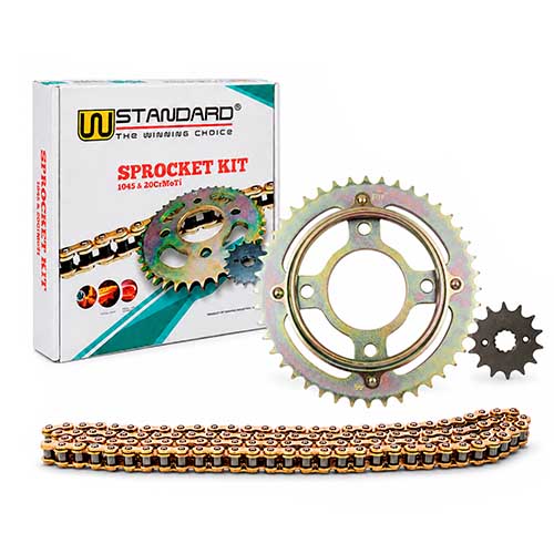 KIT TRANSMISION HONDA CG TITAN 2000/04 (44/14) 428H-116L C/CAD. DOR. STD