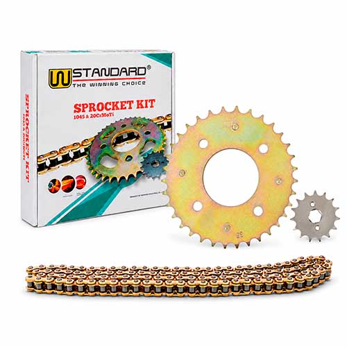 KIT TRANSMISION HONDA C100 BIZ 428H-108L C/CAD. DOR. STD