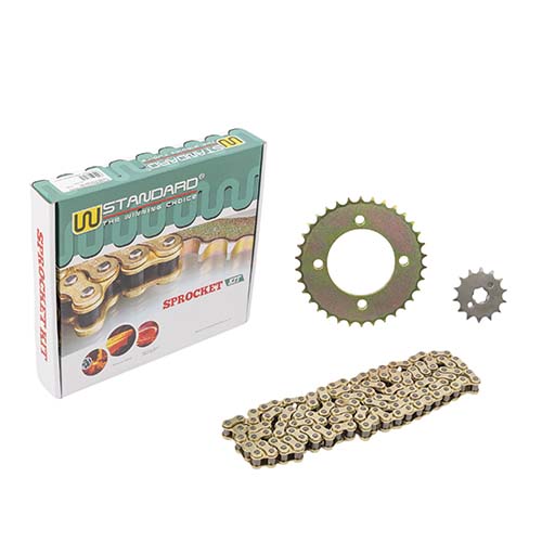 KIT TRANSMISION HONDA C125 BIZ 428H-106L C/CAD. DOR. STD