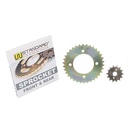 CORONA Y PIÑON HONDA C125 BIZ DORADA STD