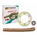 KIT TRANSMISION HONDA NXR 125 BROS / XR125L 428H-132L C/CAD. DOR. STD