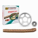 KIT TRANSMISION HONDA CBX250 TWISTER (37-13) 520H-106L C/CAD. DOR. STD