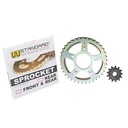 CORONA Y PIÑON HONDA CBX250 TWISTER (37/13) DORADA STD