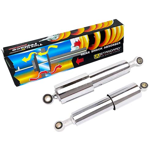 AMORTIGUADOR SUZUKI AX100 CROMADO (JGO) STD