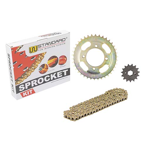 KIT TRANSMISION HONDA SDH 125 STORM (38/15) 428H-118L C/CAD. DOR. STD