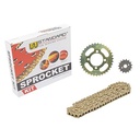 KIT TRANSMISION GILERA SMASH/HONDA WAVE (35/15) 428H-108L C/CAD. DOR. STD