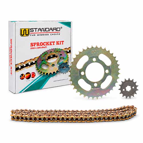 KIT TRANSMISION GILERA SMASH / HONDA WAVE (36/14) 428H-108L C/CAD. DOR. STD