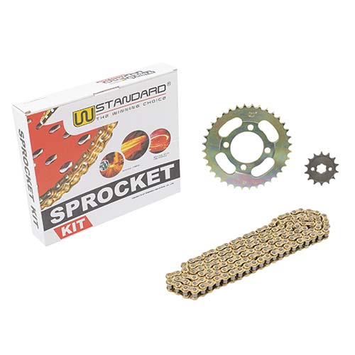 KIT TRANSMISION GILERA SMASH/HONDA WAVE (36/14) 428H-108L C/CAD. DOR. STD