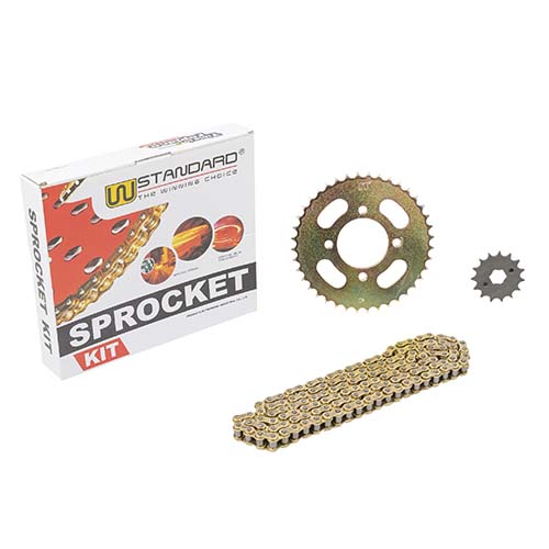 KIT TRANSMISION MOTOMEL CUSTOM 200 / CG150 S2 / HJ125 (40T/15T) C/CAD. DOR. STD