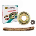 KIT TRANSMISION HONDA NEW WAVE 110 (2013-2014) (37/14) 420H C/CAD. DOR. STD
