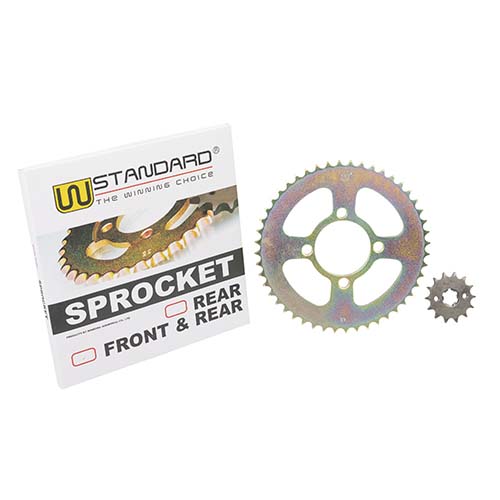 CORONA Y PIÑON YAMAHA XTZ 125 DORADA (48/14) DORADA STD